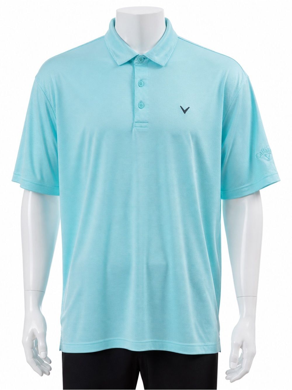 Callaway Opti-Dri Polo Shirt Men’s 2XL Aqua Blue Golf Performance Stretch